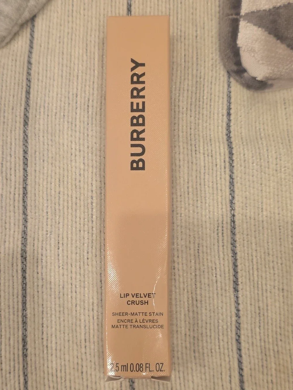 #177 Burberry Lip Velvet Crush 16 Copper Pink (2 Set)